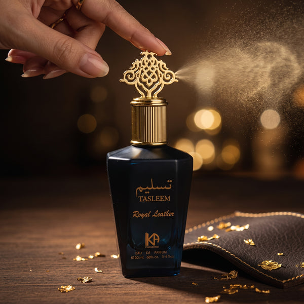 KA Perfumes Tasleem Royal Leather Eau de Parfum – 100ml for Men
