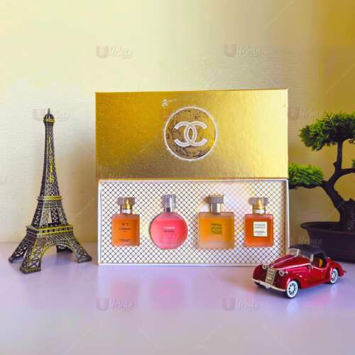 Chanel Mini Perfume Set - 4 Iconic Fragrances Collection (25ml each)