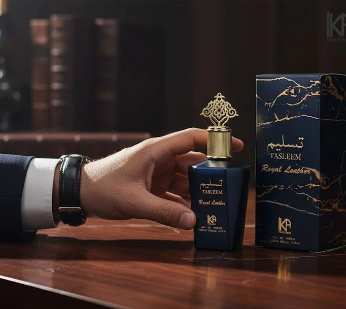 KA Perfumes Tasleem Royal Leather Eau de Parfum – 100ml for Men